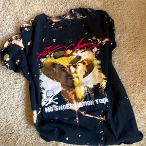 Distressed Bleached Kenny Chesney concert graphic tee